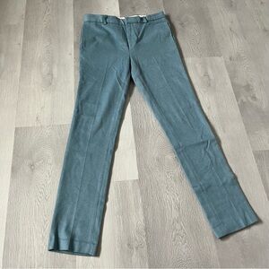 TOPMAN DRESS PANTS POWDER BLUE FLEECE SLIM FIT FLAT FRONT PREPPY 32